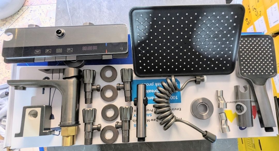 Piano + LED Shower Set Complete