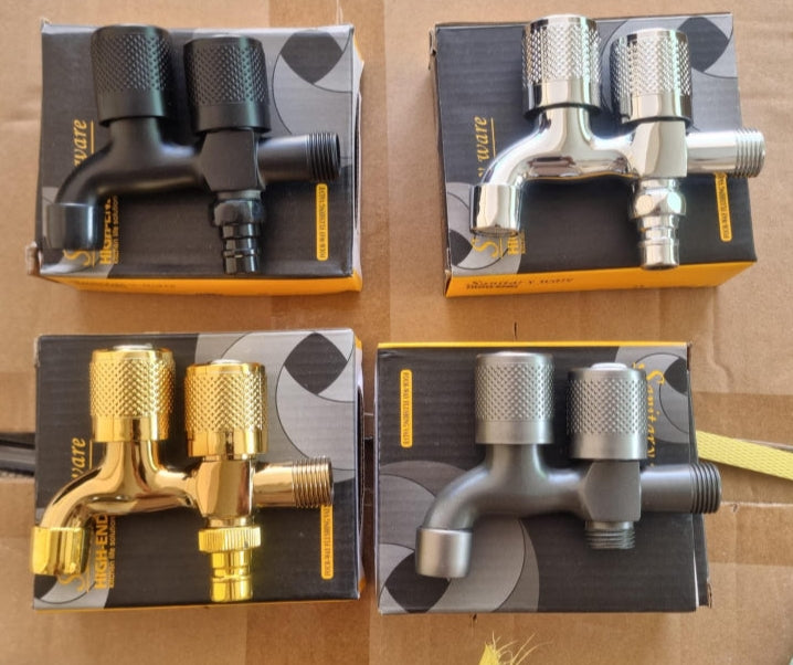 2 in 1 Premium Double Tap For Bathroom & Washing Areas