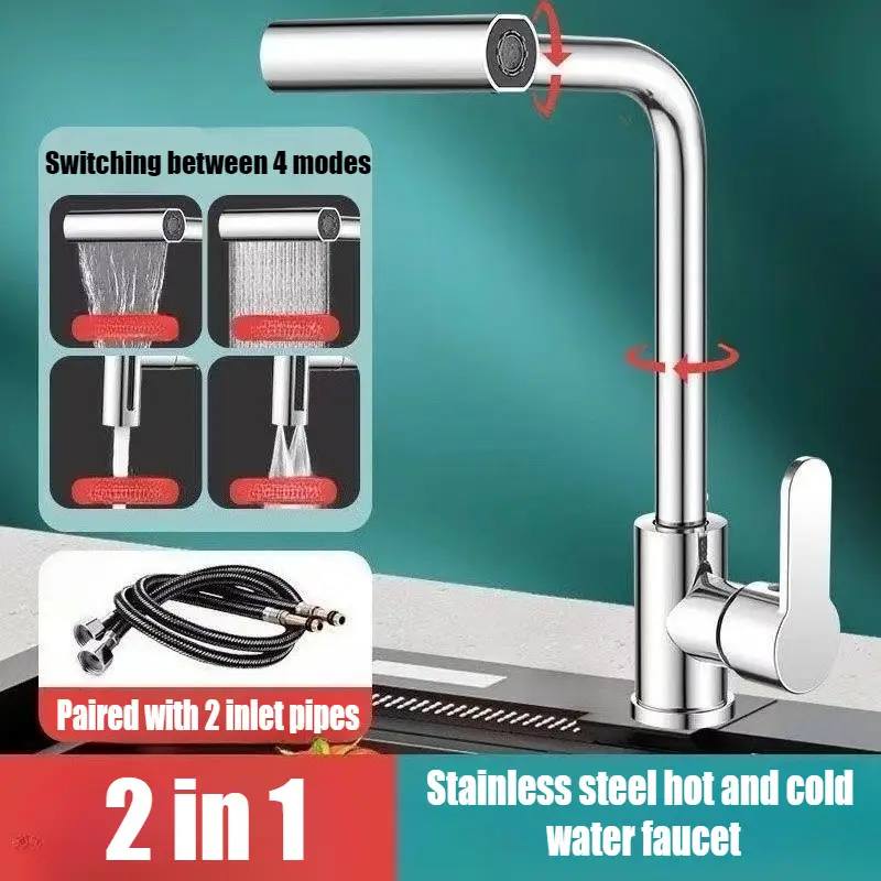 4 in 1 Multifunctional Rotatable Kitchen Tap - Royal Sanitary