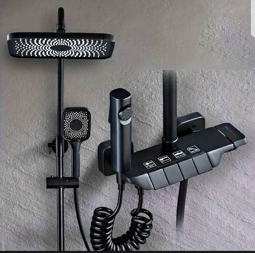 Piano Buttons Bathroom Shower Set