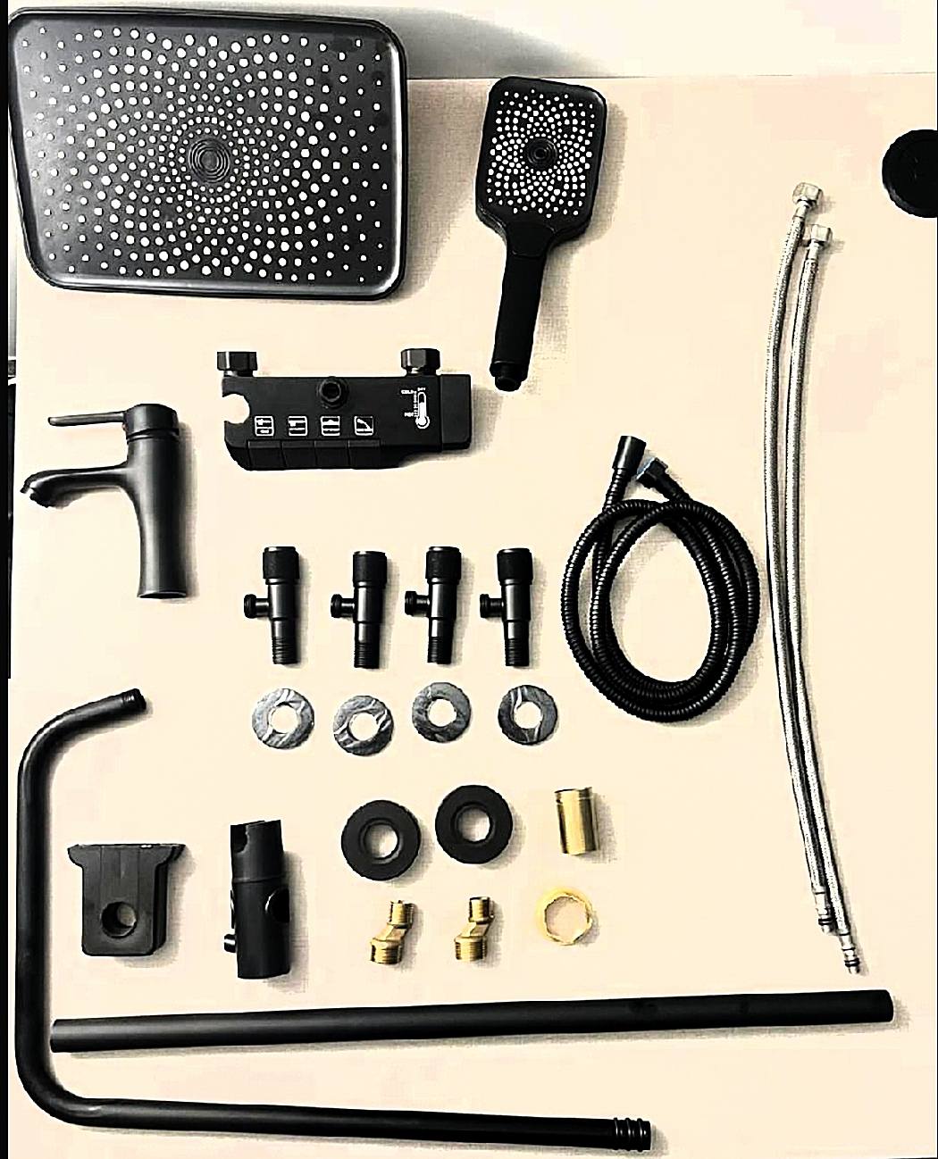 Piano Buttons Bathroom Shower Set