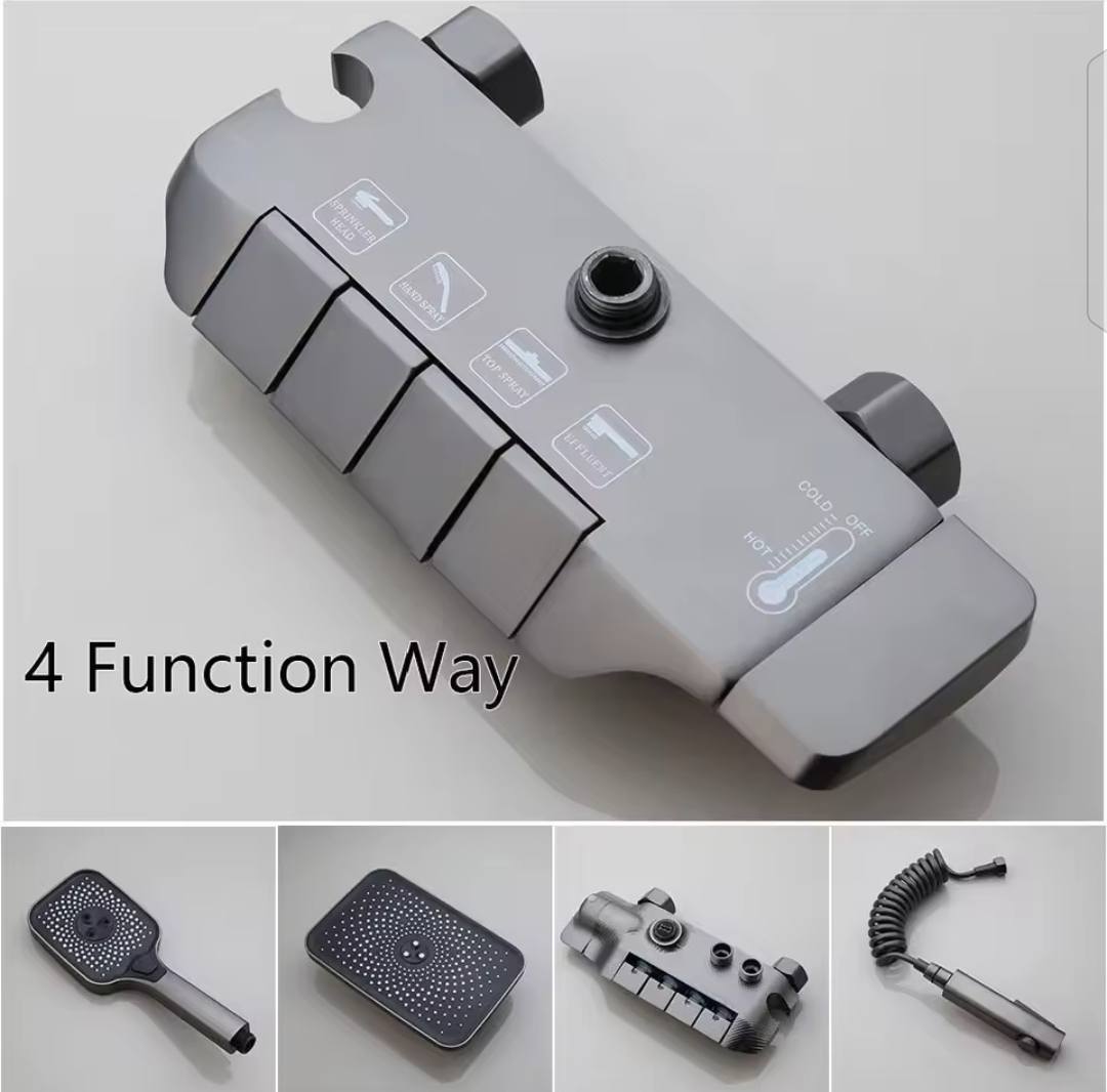 Piano Buttons Bathroom Shower Set