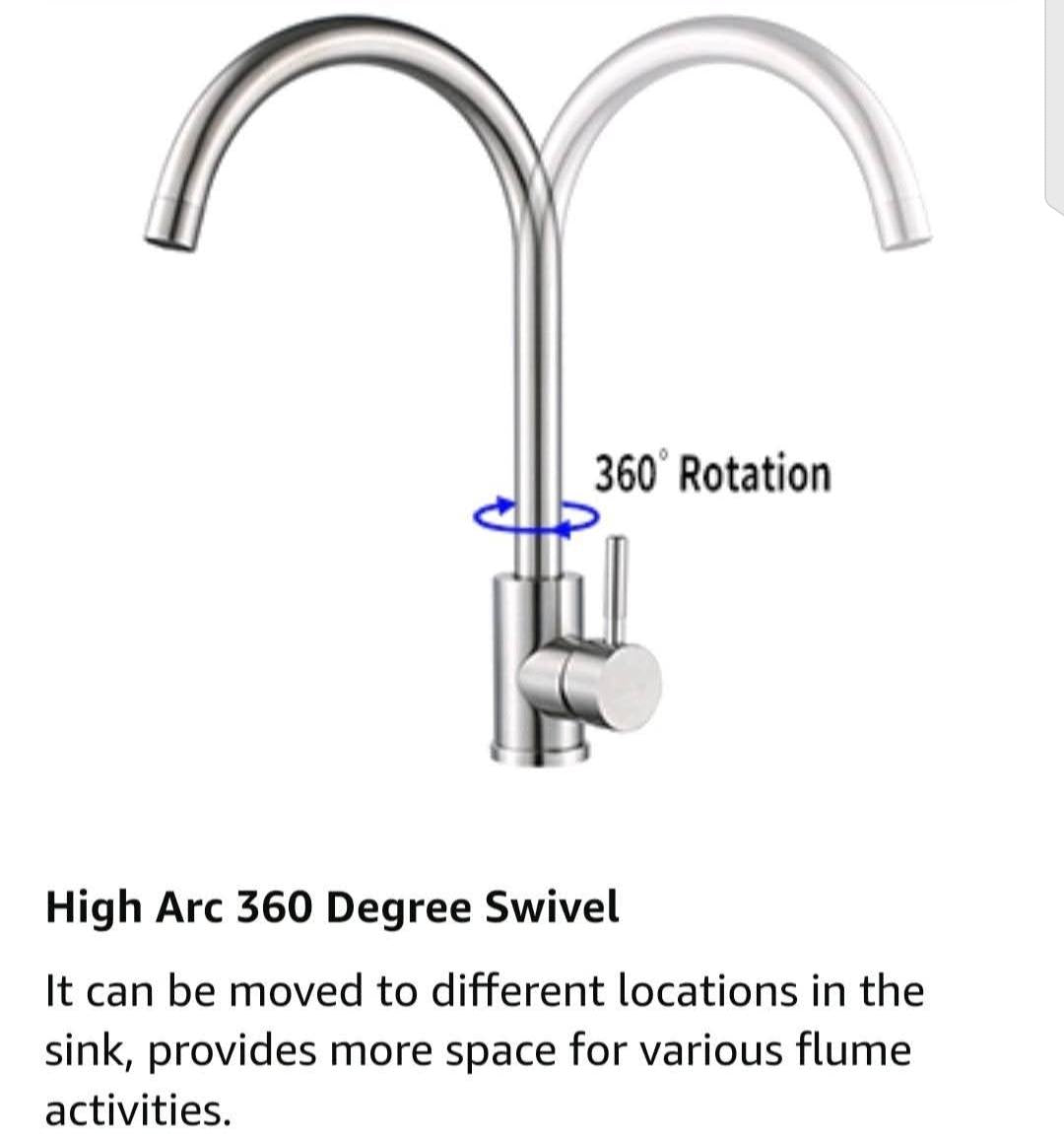Round Shape Kitchen Sink Faucet For Hot and Cold Water