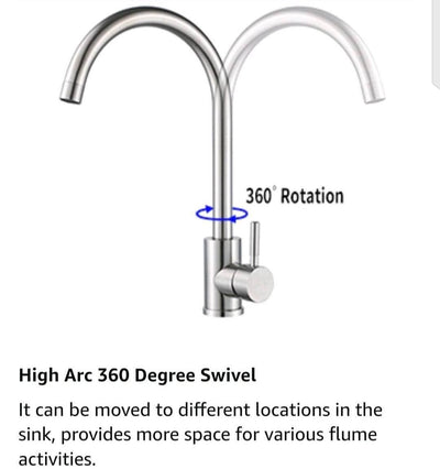 Round Shape Kitchen Sink Faucet For Hot and Cold Water