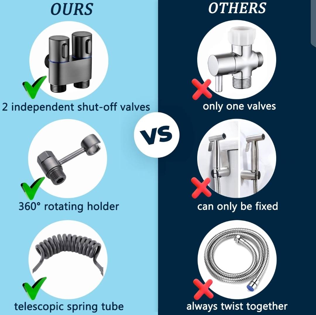 Commode Double Tap With Toilet Shower