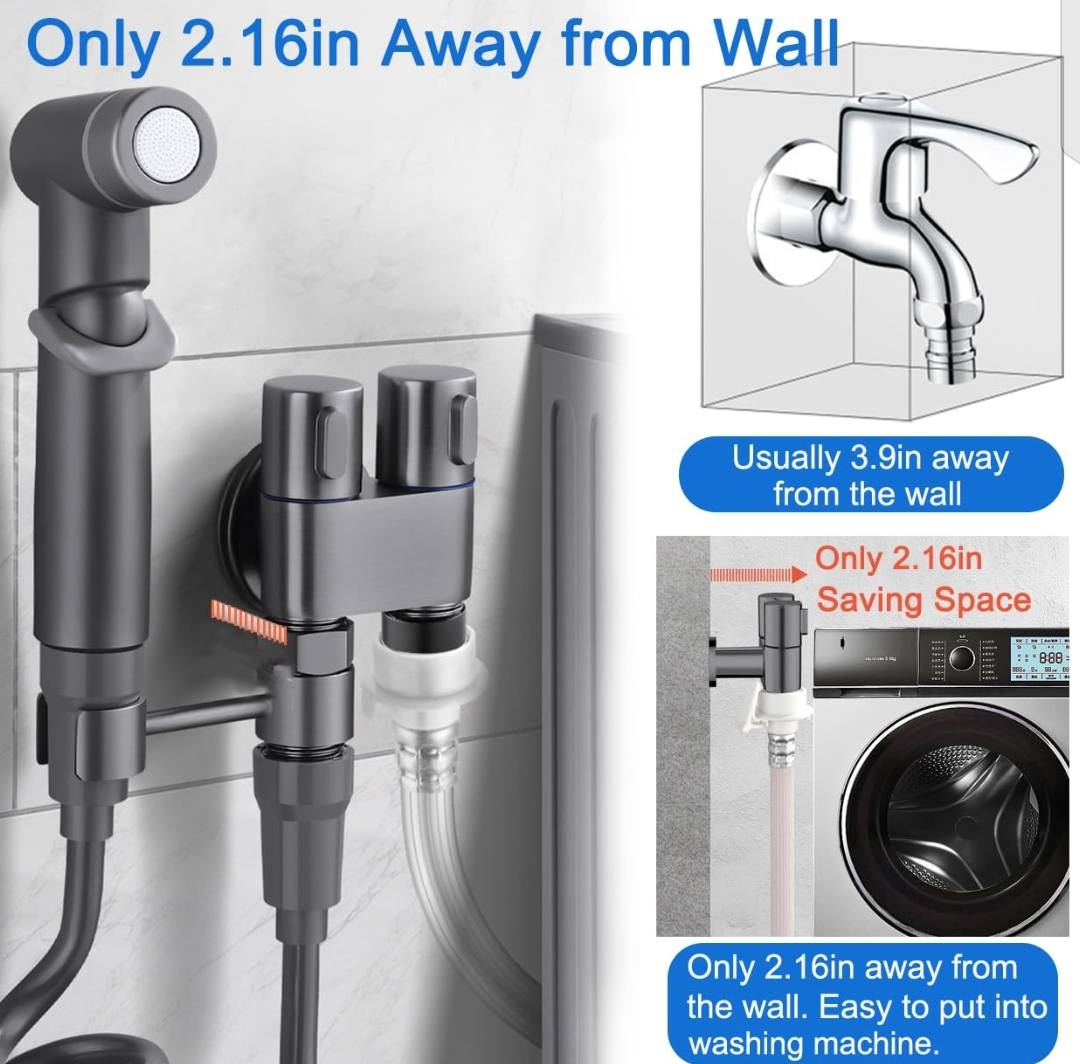 Commode Double Tap With Toilet Shower