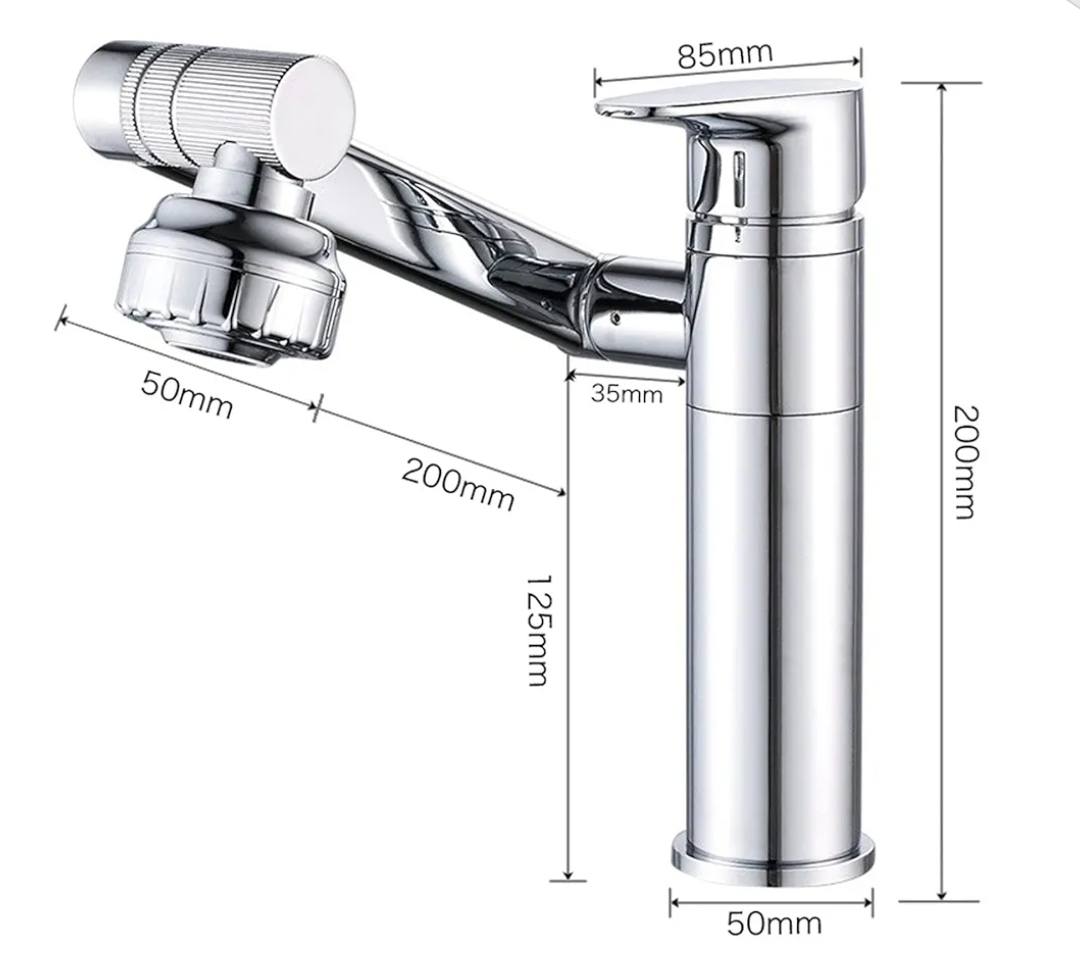 Multifunctional Rotatable Bathroom Tap