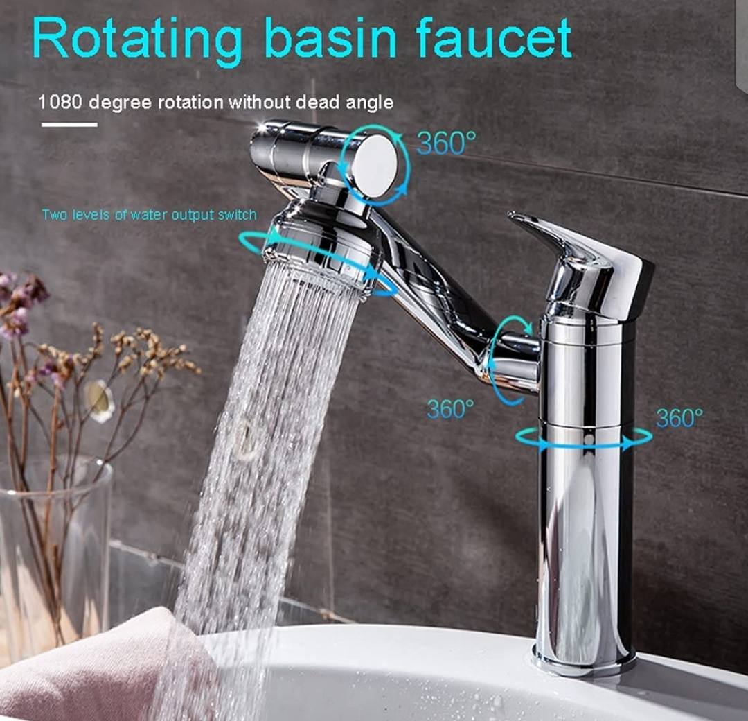 Multifunctional Rotatable Bathroom Tap