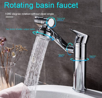 Multifunctional Rotatable Bathroom Tap
