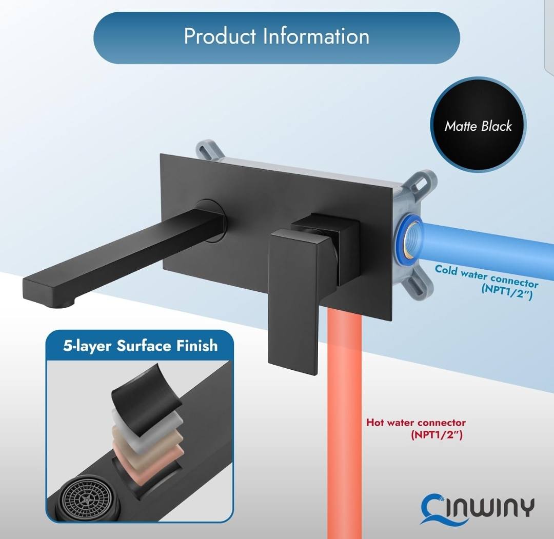 Wall Mounted Luxury Vanity Besone Mixture Tap