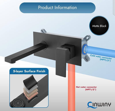 Wall Mounted Luxury Vanity Besone Mixture Tap