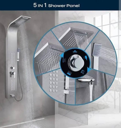 5 in 1 Multifunctional Bathroom Shower Panel