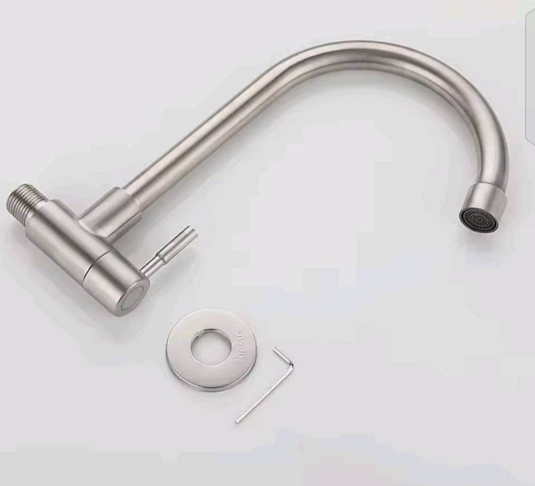 Wall Mounted Kitchen Sink Faucet For Only Hot or Only Cold Water System