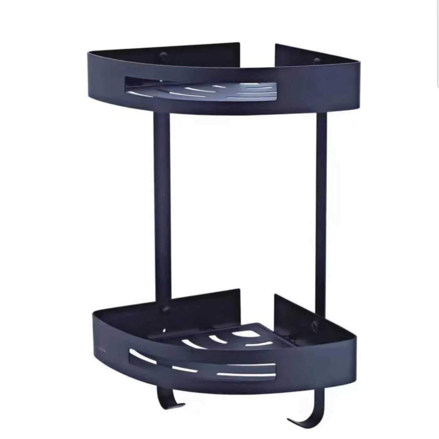 Bathroom Two Layers Corner Storage Shelf Stainless Steel