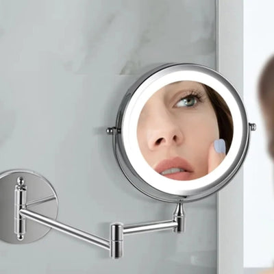 Wall Mounted 1080° Rotatable LED Mirror