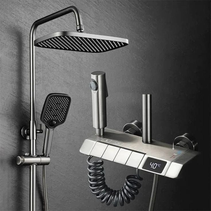 Piano Digital Temperature Shower Set