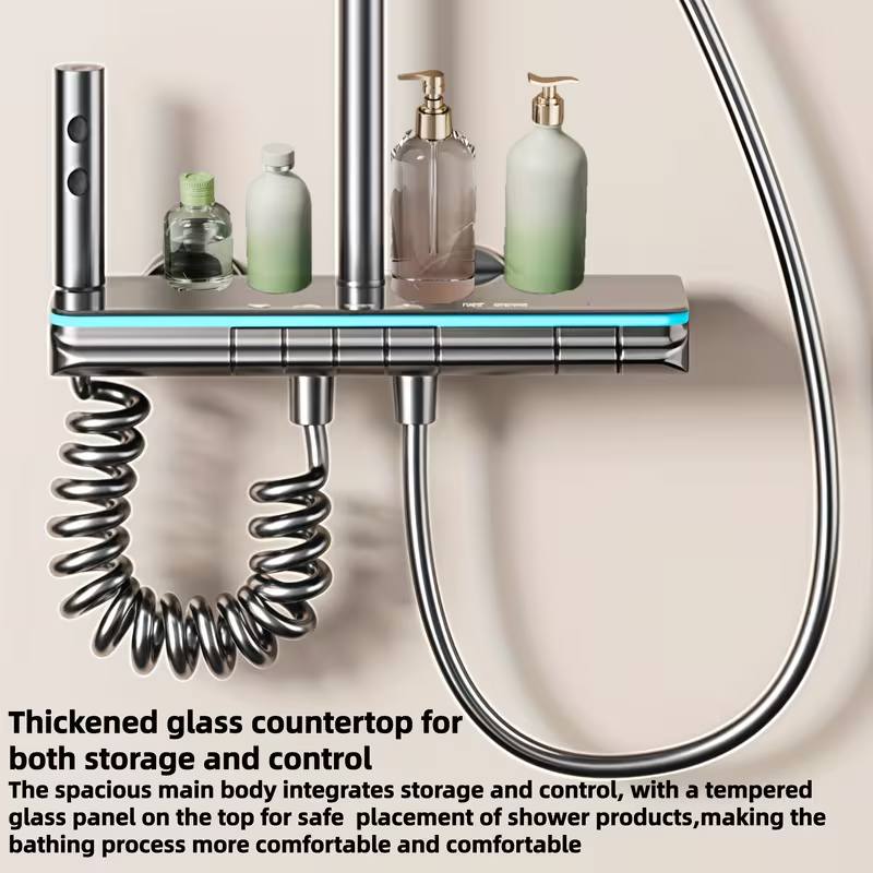 Multifunctional Piano LED Shower Set