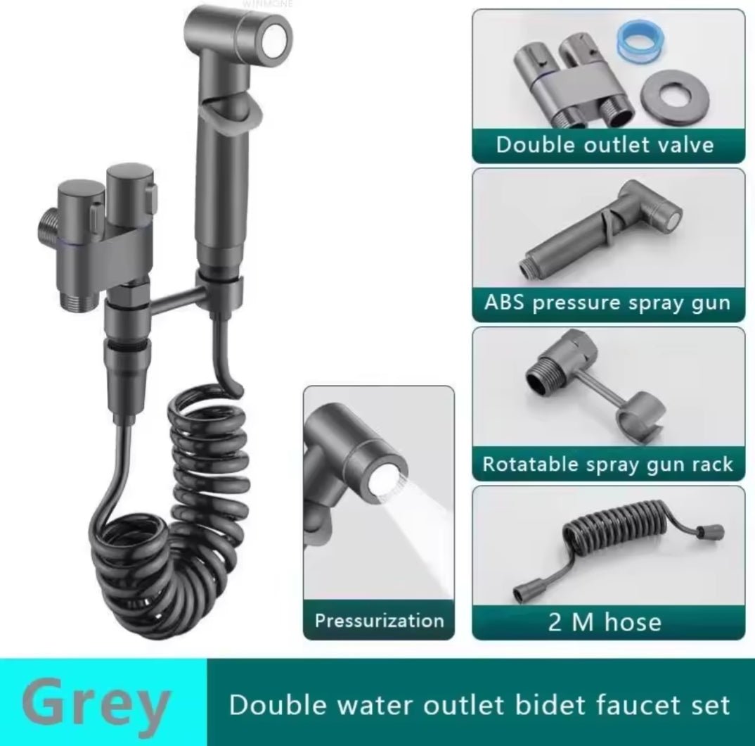 Commode Double Tap With Toilet Shower - Royal Sanitary