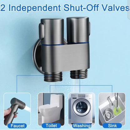 Commode Double Tap With Toilet Shower - Royal Sanitary