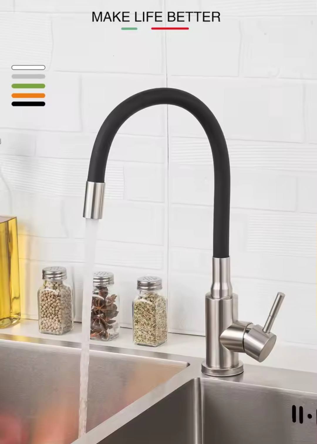 Flexible Kitchen Sink Faucet - Royal Sanitary