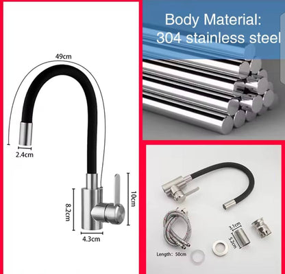 Flexible Kitchen Sink Faucet - Royal Sanitary