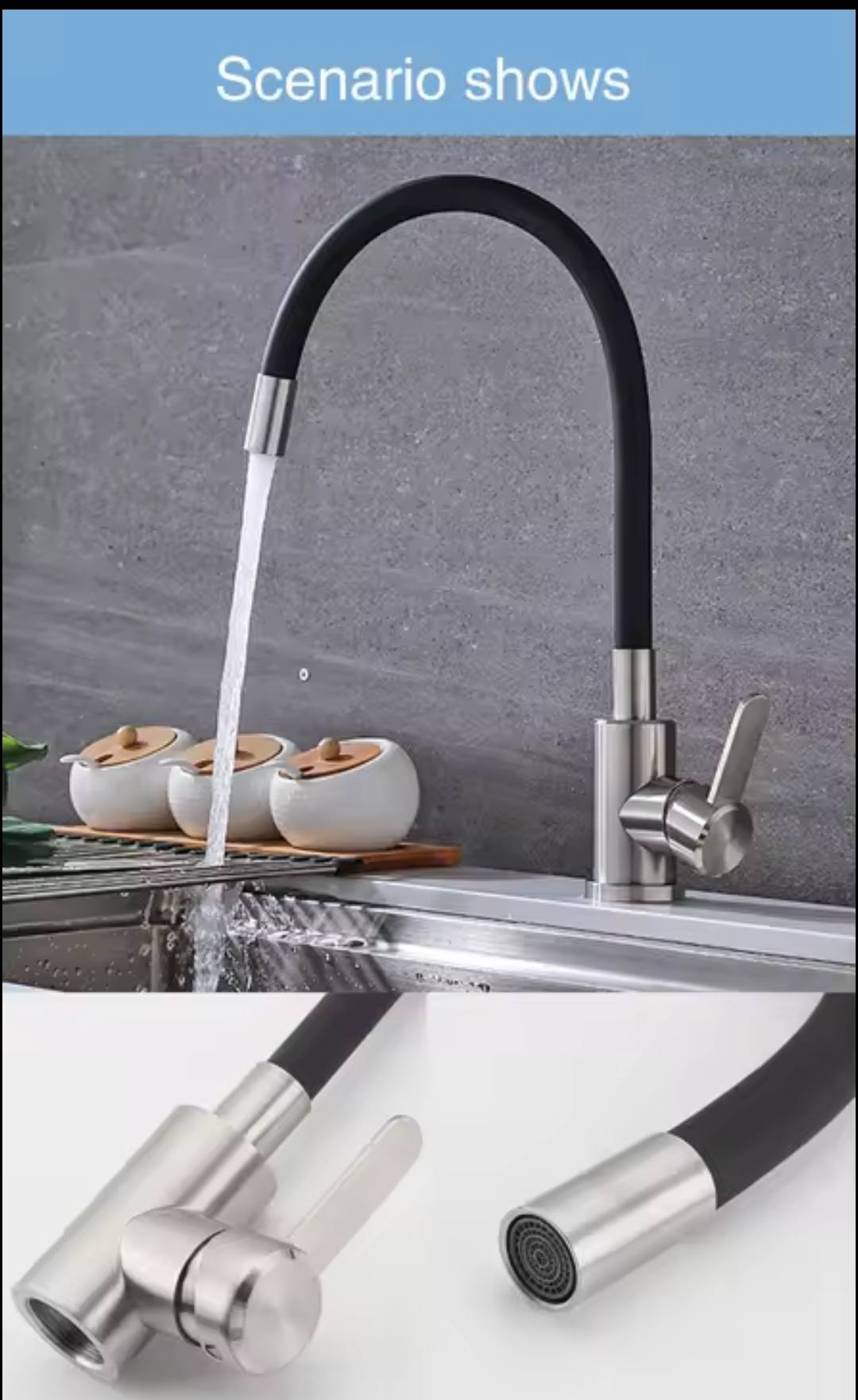 Flexible Kitchen Sink Faucet - Royal Sanitary