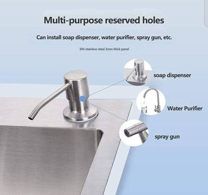 Hand Made Double Bowl Kitchen Sink - Royal Sanitary