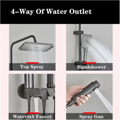 Multifunctional Piano LED Shower Set - Royal Sanitary