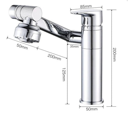 Multifunctional Rotatable Bathroom Tap - Royal Sanitary