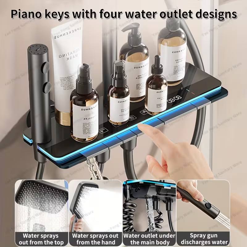 Piano LED Bathroom Shower Set - Royal Sanitary