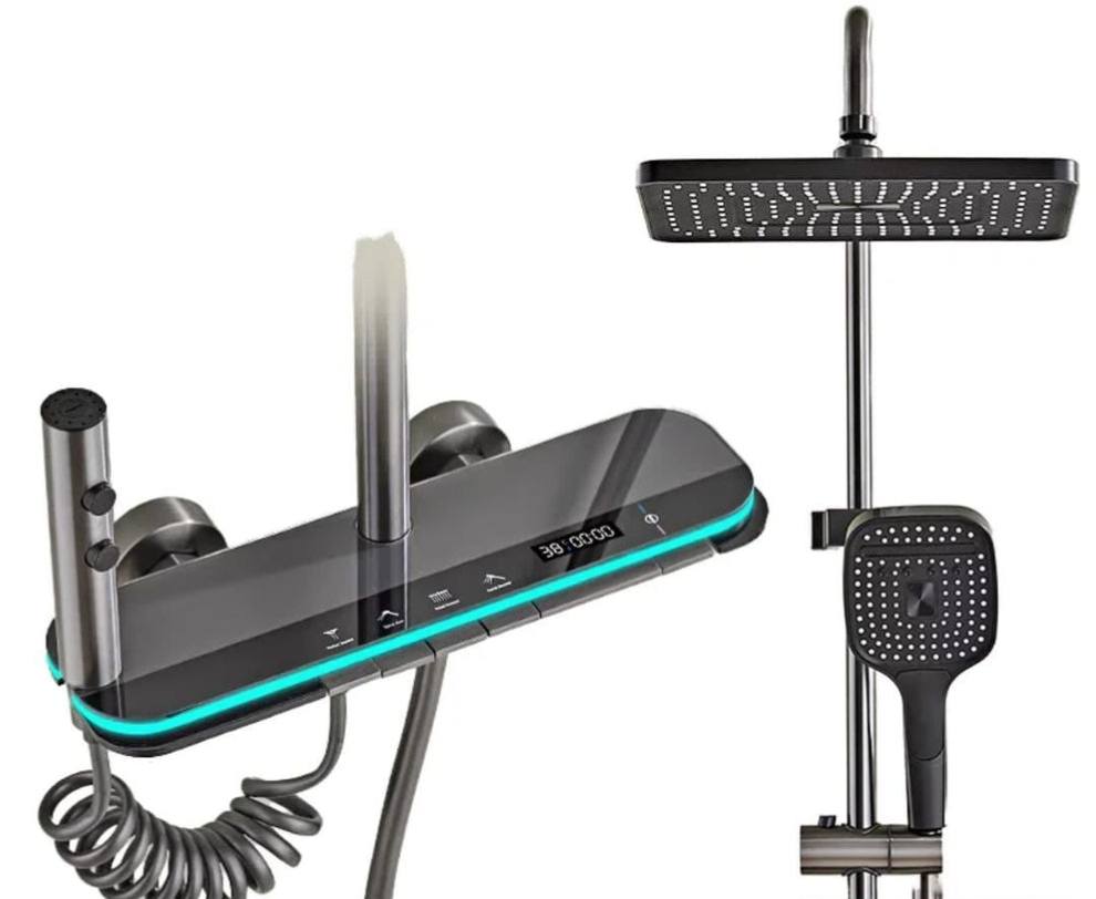 Piano + LED Shower Set Complete - Royal Sanitary