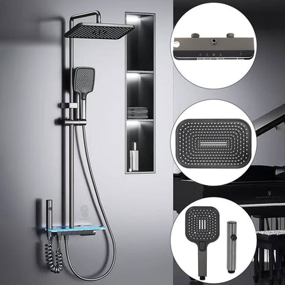 Piano + LED Shower Set Complete - Royal Sanitary