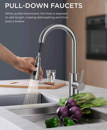 Pullout Kitchen Sink Faucet - Royal Sanitary