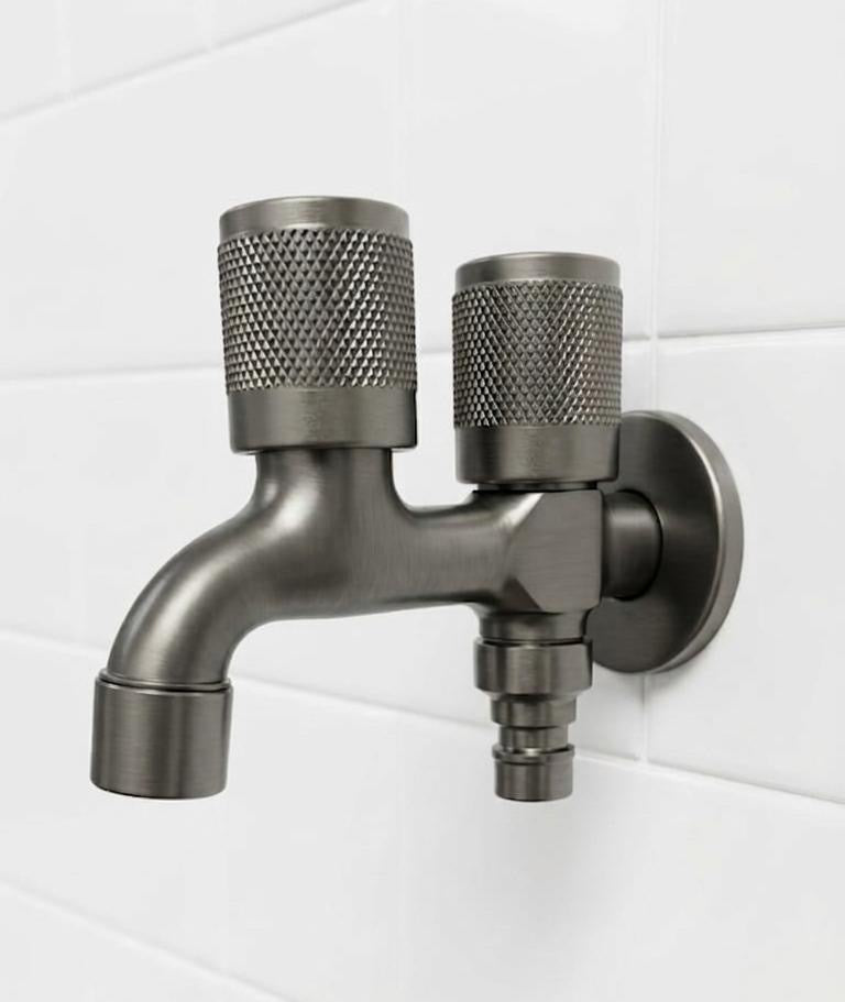 2 in 1 Premium Double Tap For Bathroom & Washing Areas