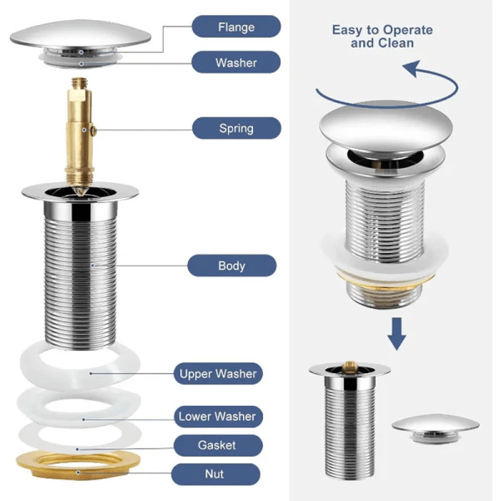 Basin Pop-Up Drain Waste