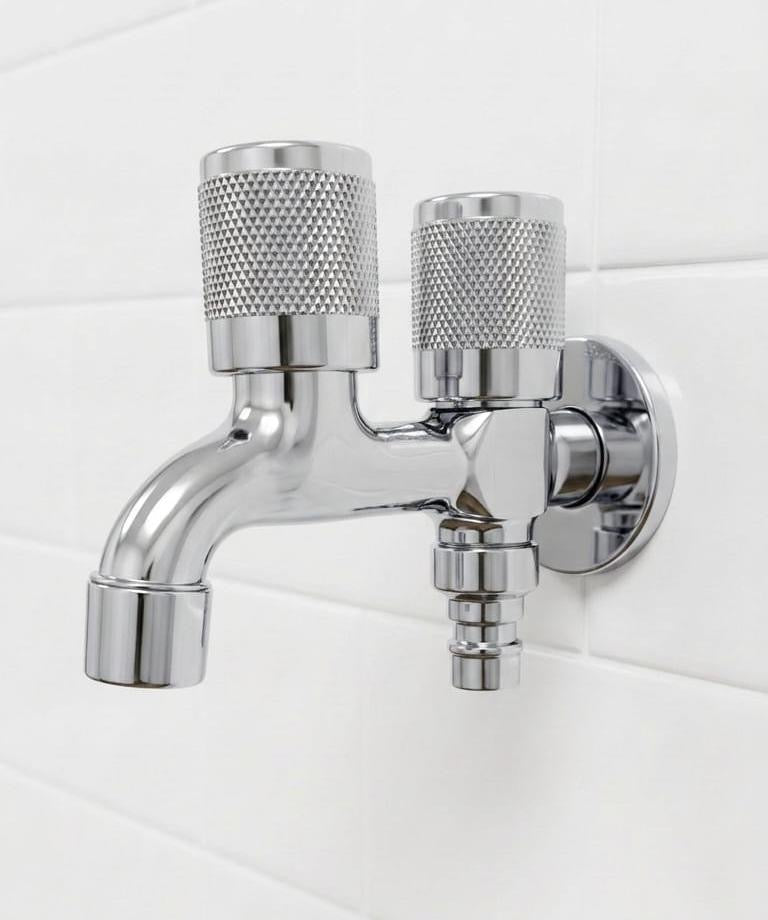 2 in 1 Premium Double Tap For Bathroom & Washing Areas