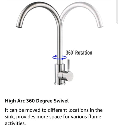 Round Shape Kitchen Sink Faucet For Hot and Cold Water - Royal Sanitary