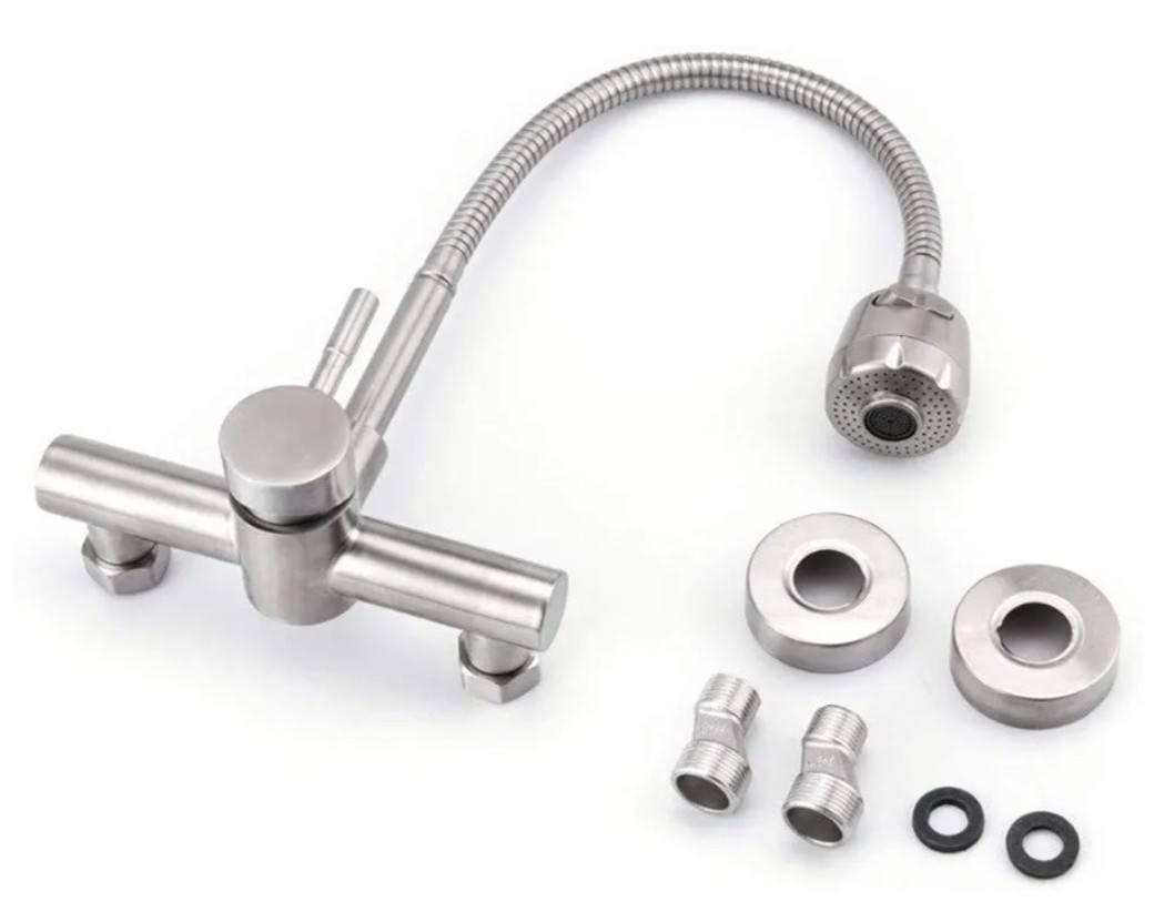 Wall Mounted Flexible Kitchen Tap - Royal Sanitary