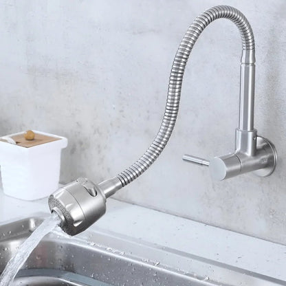 Wall Mounted Flexible Kitchen Tap - Royal Sanitary