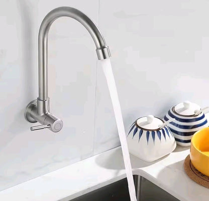 Wall Mounted Kitchen Sink Faucet For Only Hot or Only Cold Water System - Royal Sanitary