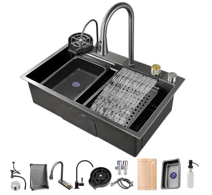 Waterfall Kitchen Hand Made Sink - Royal Sanitary